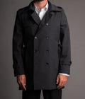 Trench negru impermeabil