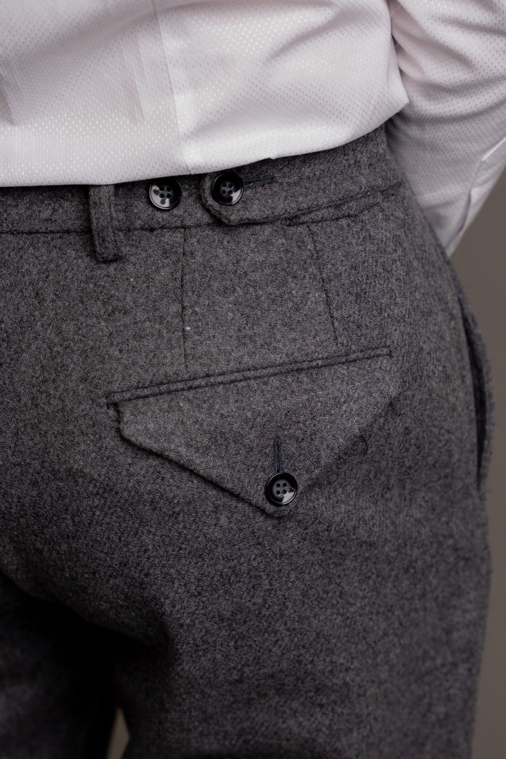 Men's gray flannel pants