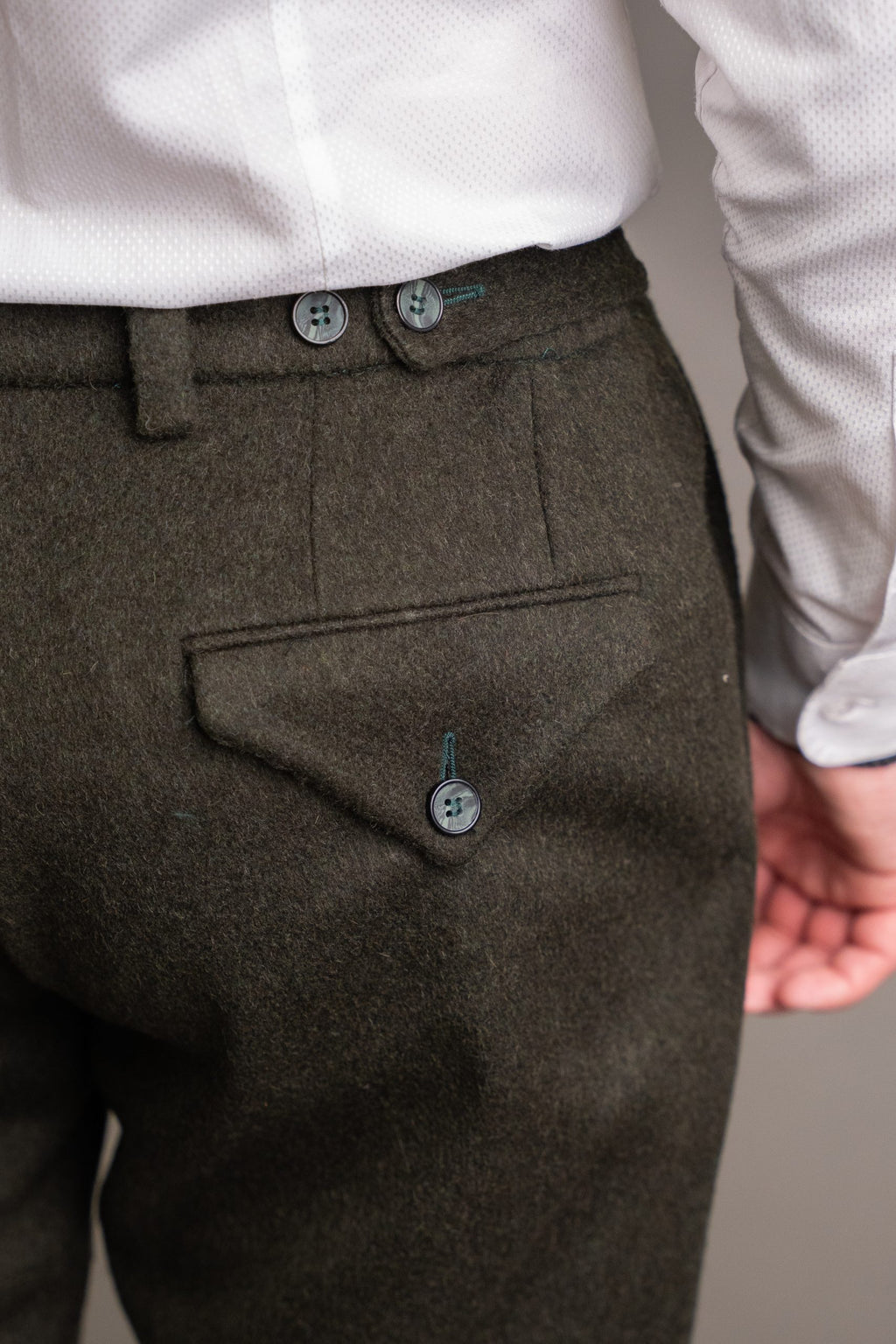 Men's forest green pants
