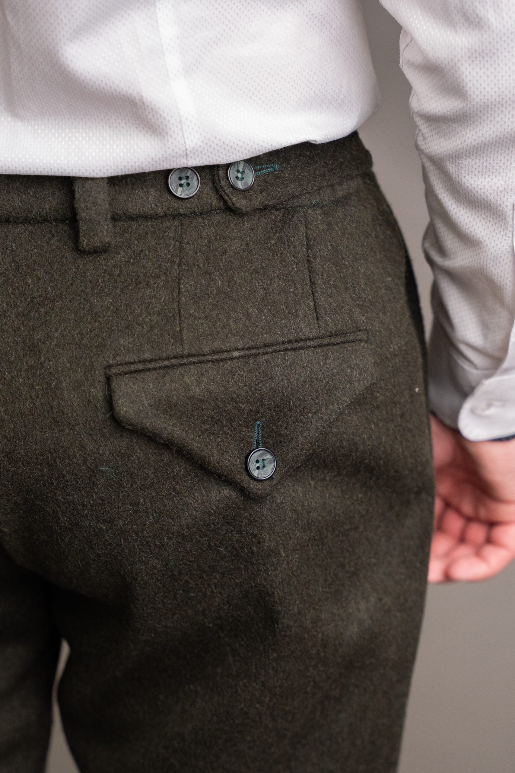 Pantaloni barbati forest green