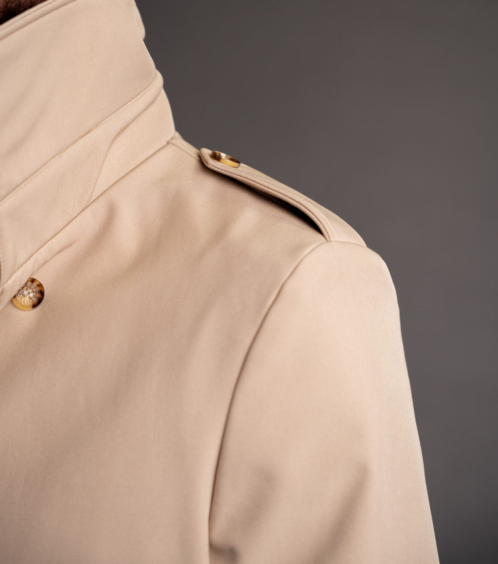 2 in 1 Geaca tip Trench bej impermeabil barbati toamna iarna