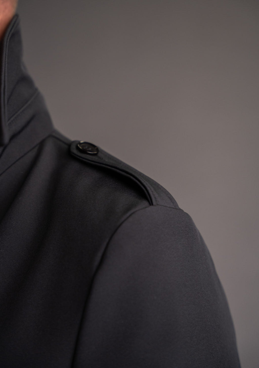 2 in 1 Geaca tip Trench negru impermeabil barbati toamna iarna