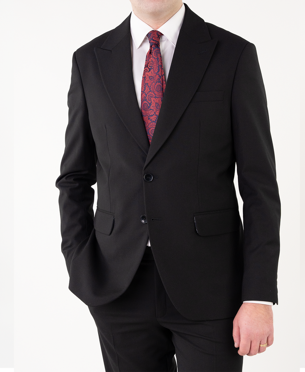 (product) Costum Barbati Negru Tailored Fit Cfg300