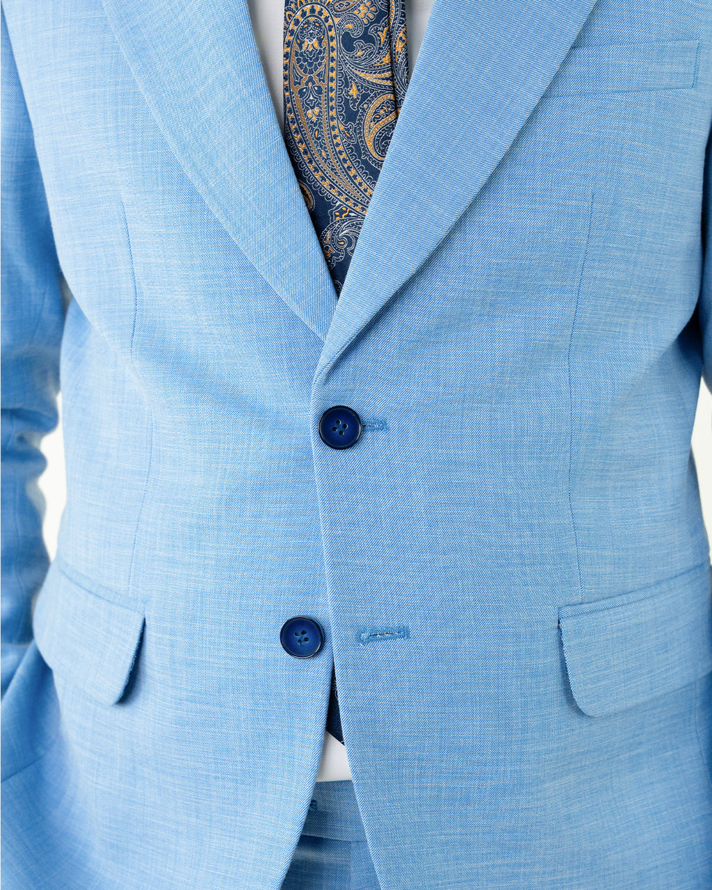 (product) Costum Barbati Albastru Baby Blue Tailored Fit Cfg308