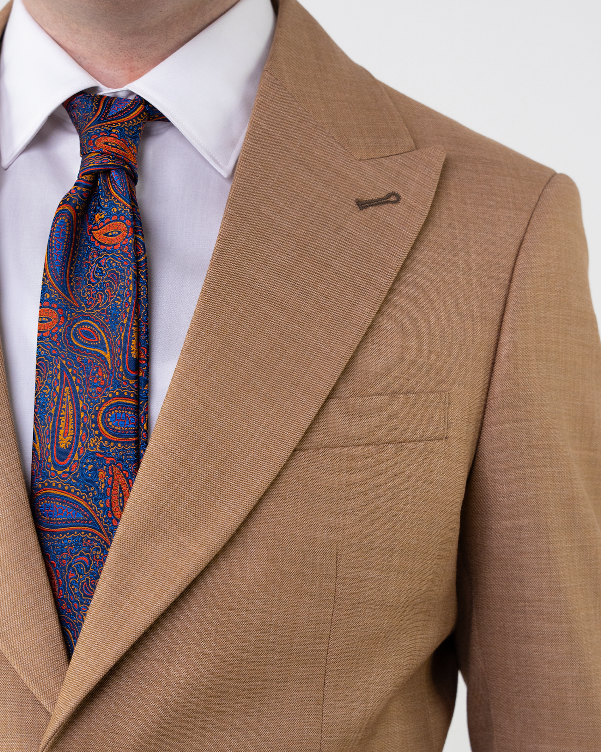 (product) Costum Barbati Bej Cappuccino Tailored Fit Cfg312