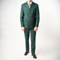 costum barbati verde doua randuri