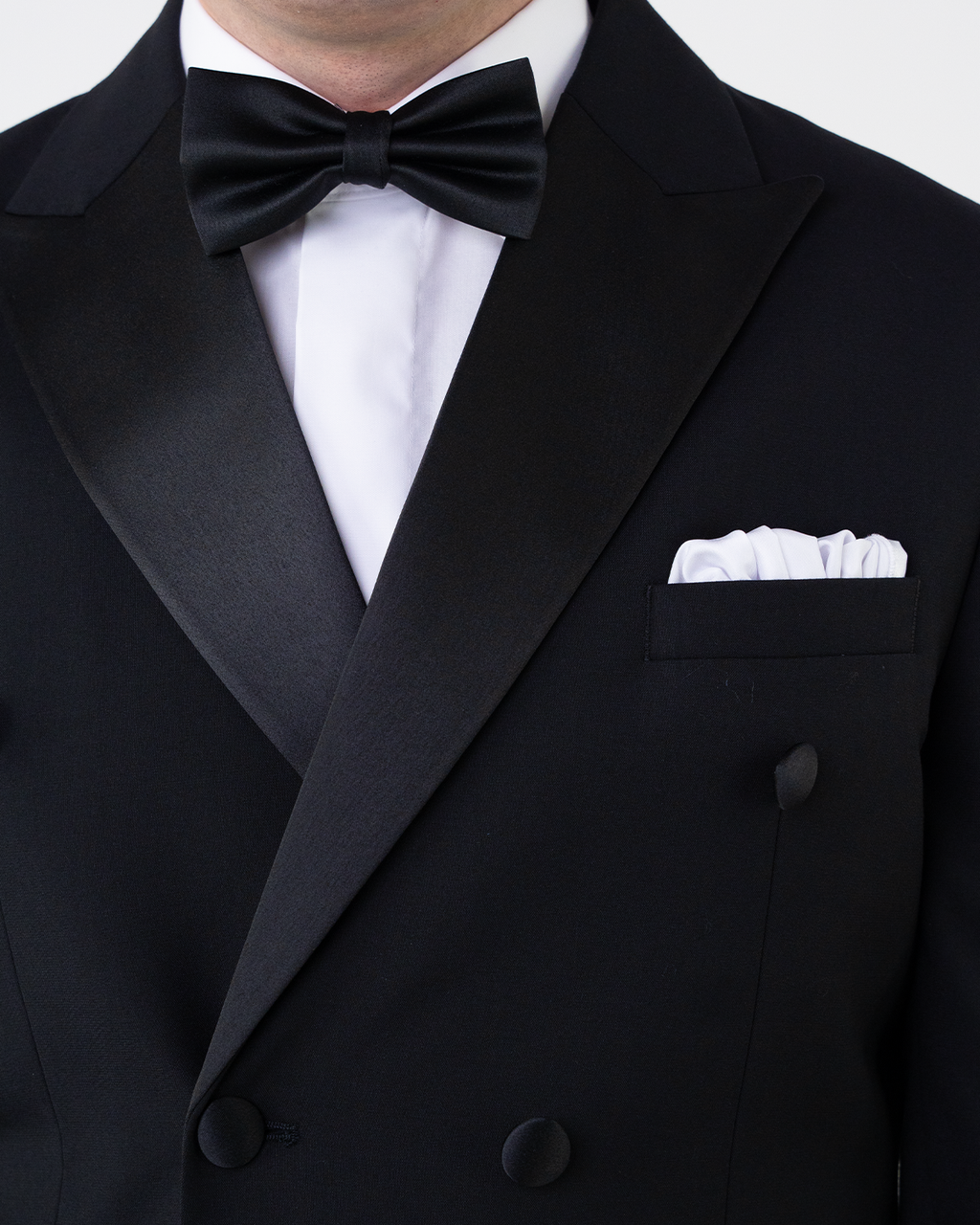 (product) Costum Barbati Ceremonie Bleumarin Doua Randuri de Nasturi Tailored Fit Cfg346