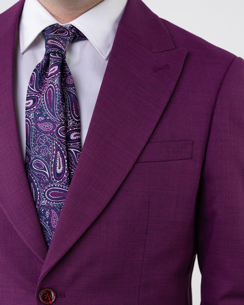(product) Costum Barbati Purple Inchis Tailored Fit Cfg354