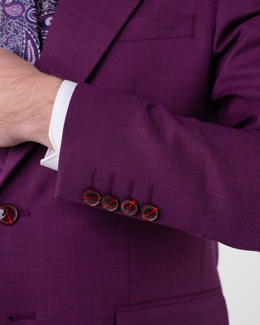 (product) Costum Barbati Purple Inchis Tailored Fit Cfg354