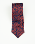 (product) Cravată paisley portocalie, mătase naturală, Crv011