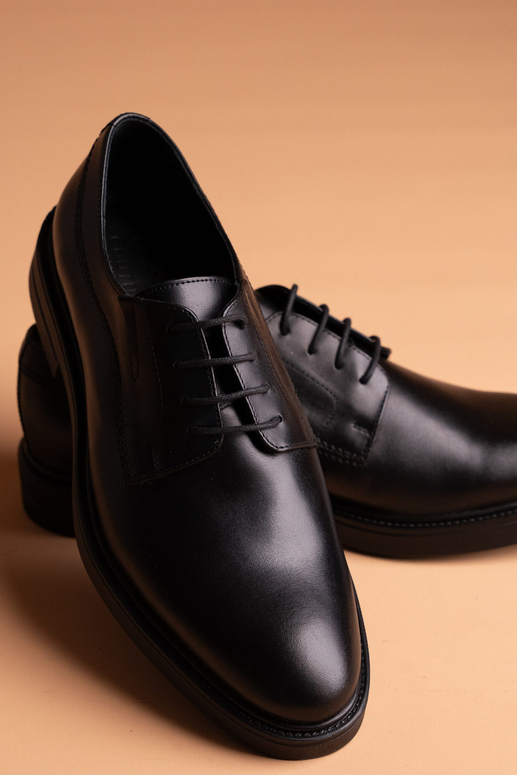 (product) Pantofi Bărbați din piele naturală, Negru Box, Cfgp530nb