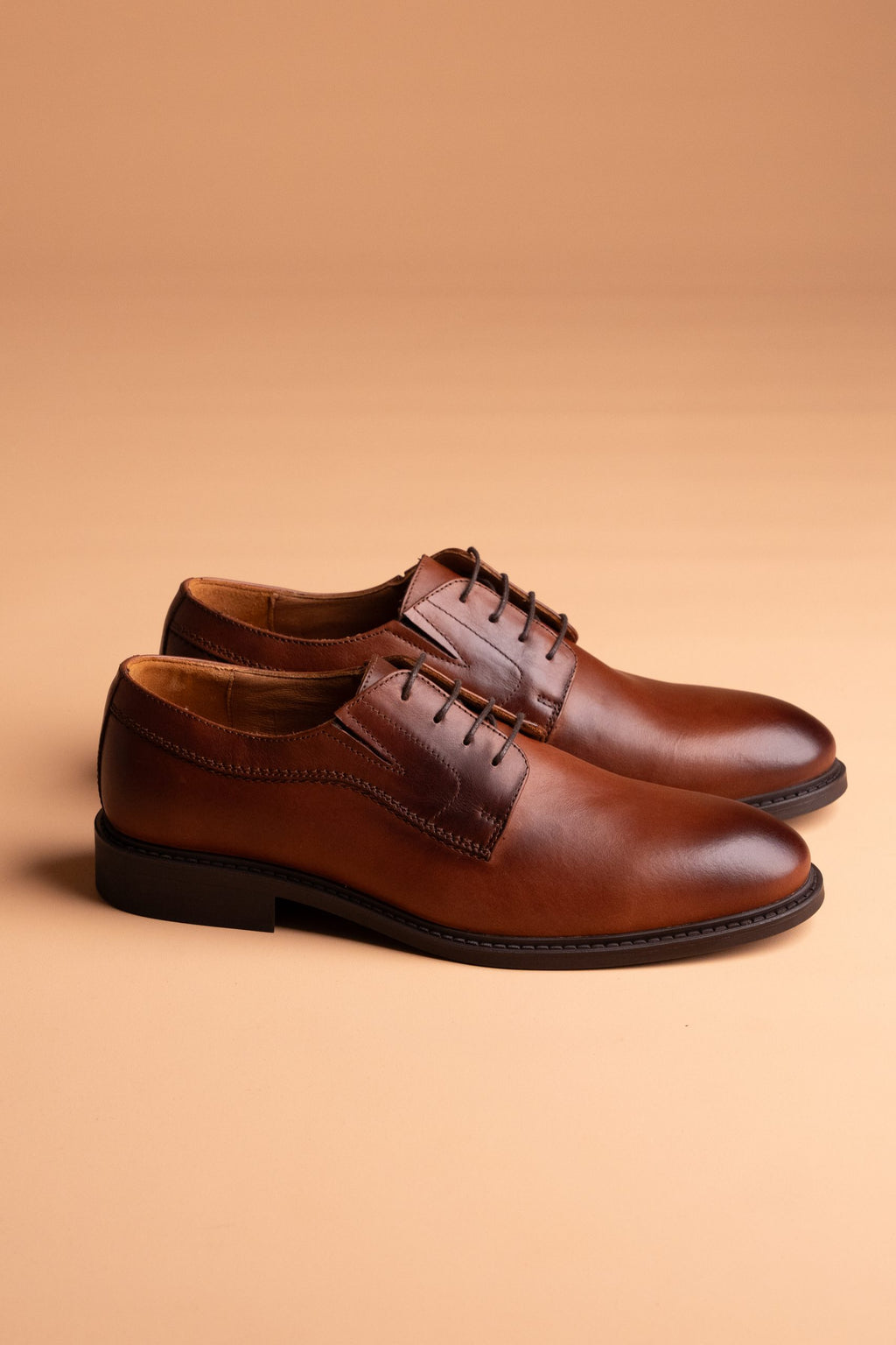 (product) Pantofi Bărbați din piele naturală, Cognac Cfgp531cb