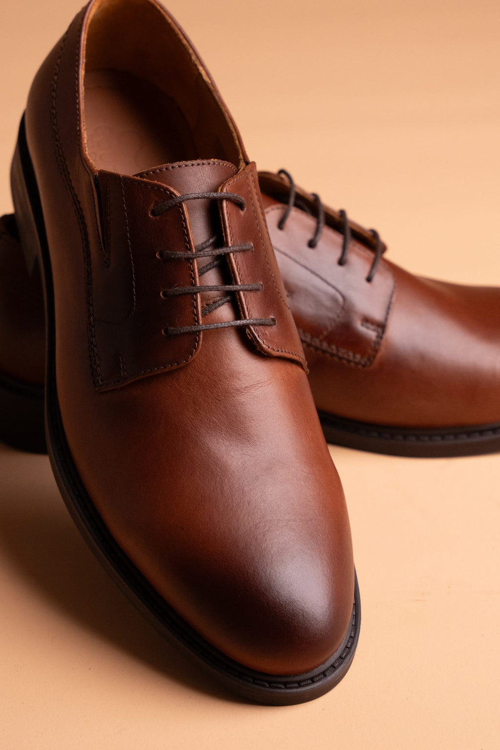 (product) Pantofi Bărbați din piele naturală, Cognac Cfgp531cb