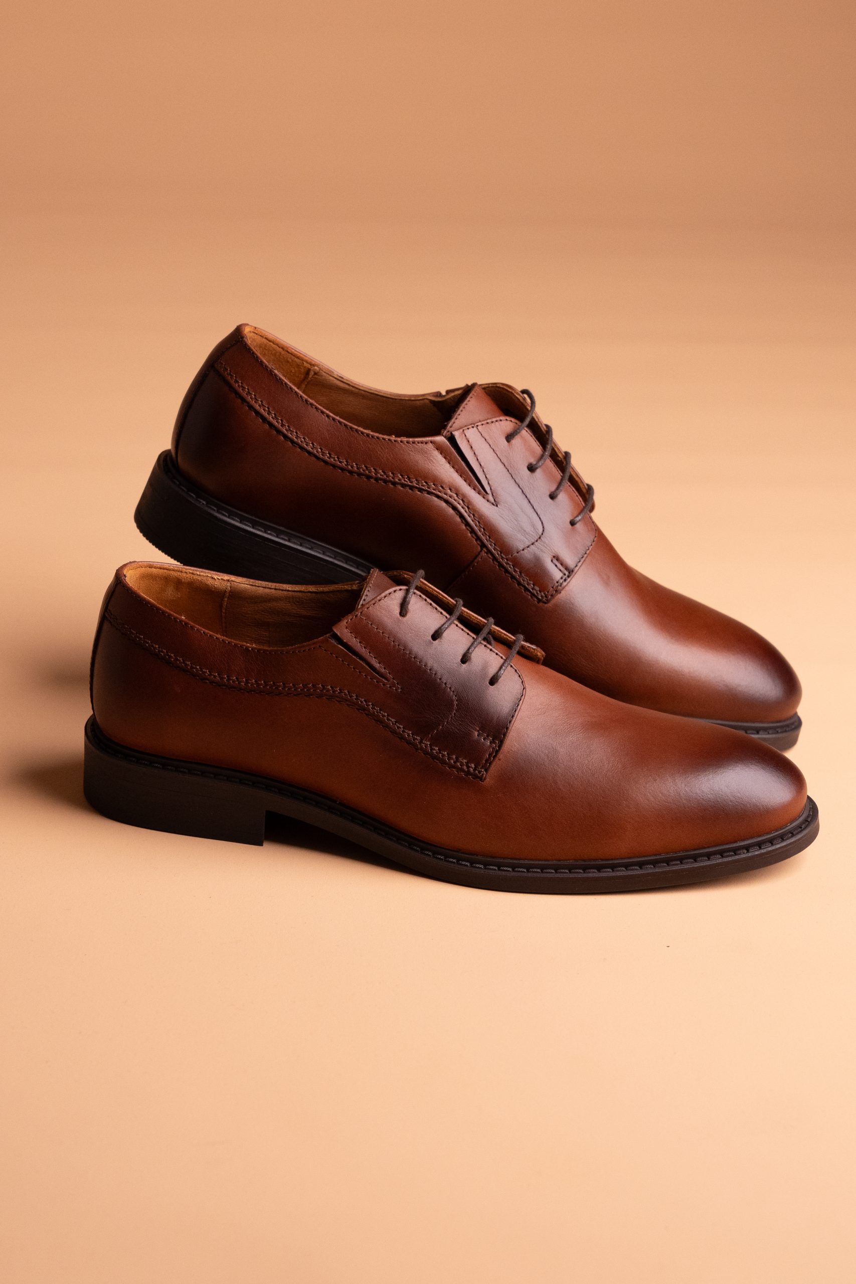 (product) Pantofi Bărbați din piele naturală, Cognac Cfgp531cb