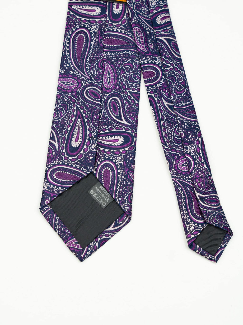 (product) Cravată paisley purple, mătase naturală, Crv006