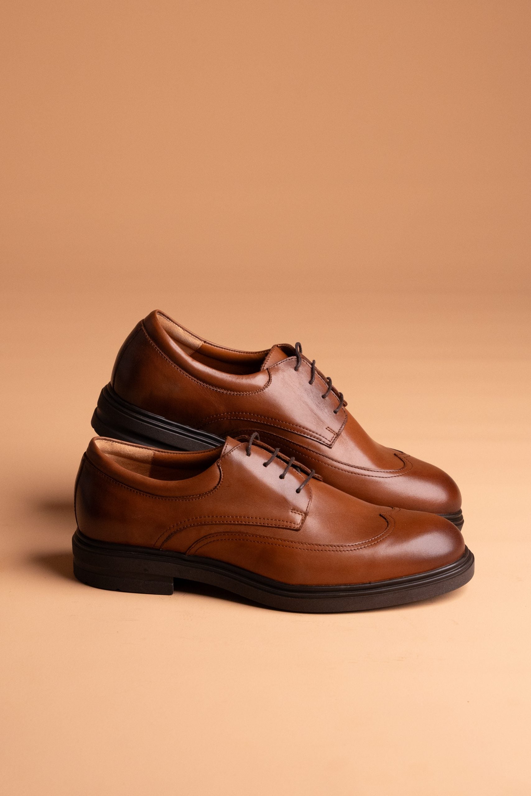 (product) Pantofi Bărbați din piele naturală, Cognac Box, Cfgp657cb