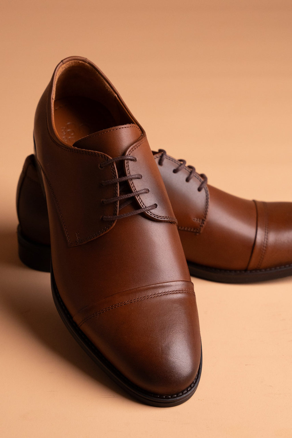 (product) Pantofi Bărbați din piele naturală, Cognac Cfgp665cb