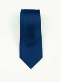 (product) Cravată simplă bleumarin, mătase naturală, Crv002