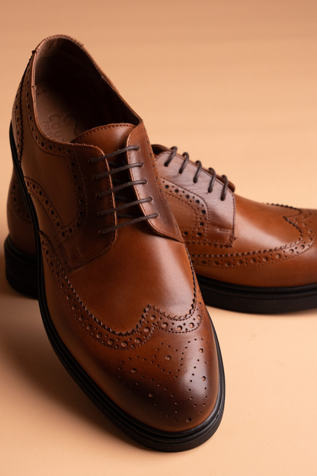 (product) Pantofi Bărbați din piele naturală, Cognac Cfgp996cb