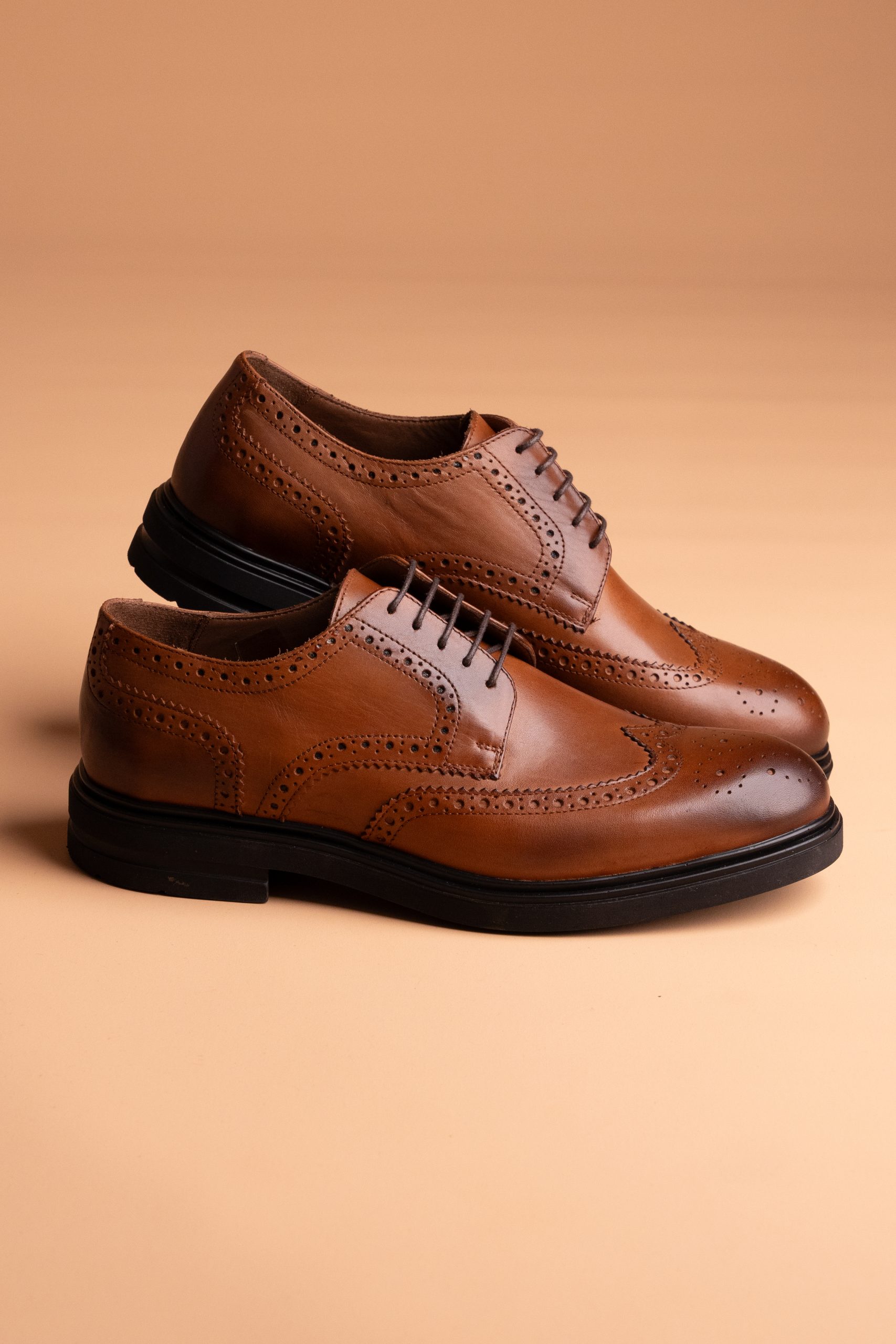 (product) Pantofi Bărbați din piele naturală, Cognac Cfgp996cb