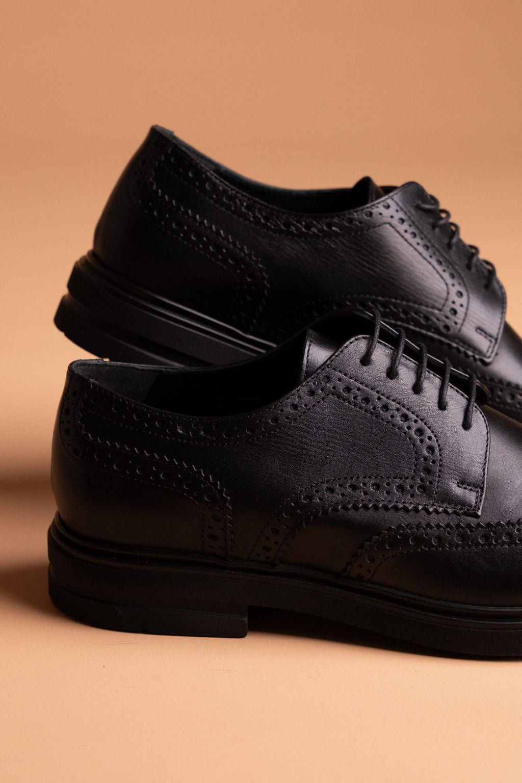 (product) Pantofi Bărbați din piele naturală, Negru Cfgp996nb