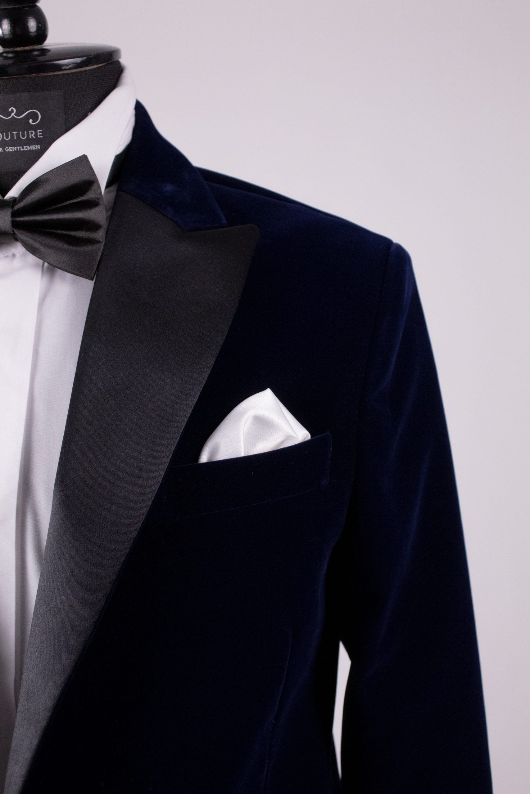 Costum ceremonie catifea bleumarin regal Cfg044