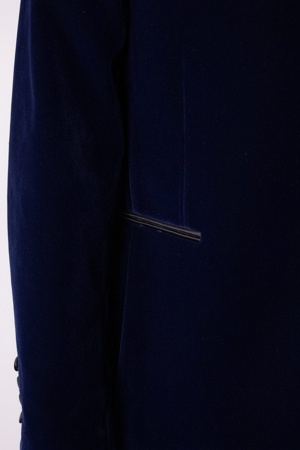 Costum ceremonie catifea bleumarin regal Cfg044