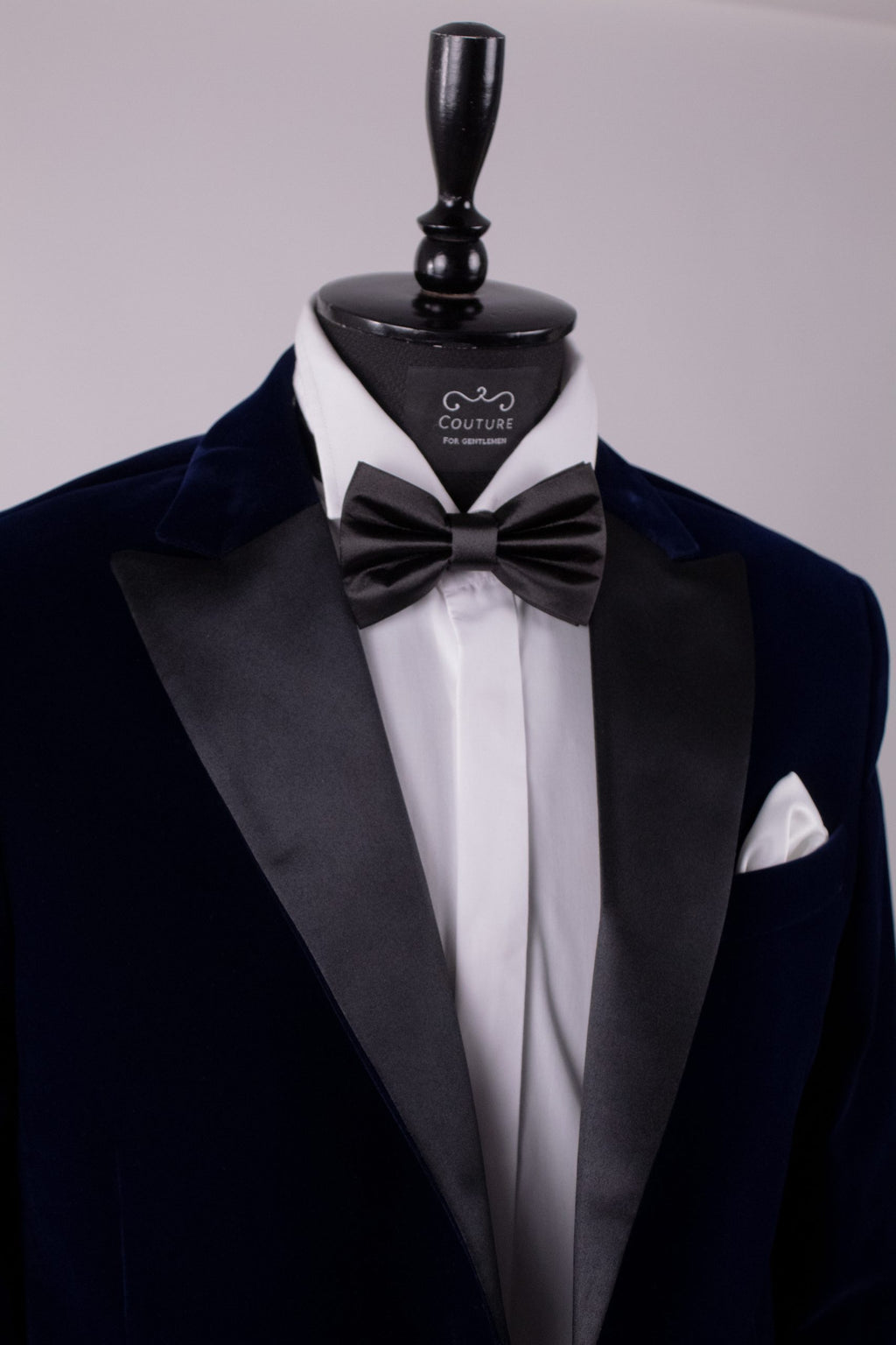 Costum ceremonie catifea bleumarin regal Cfg044