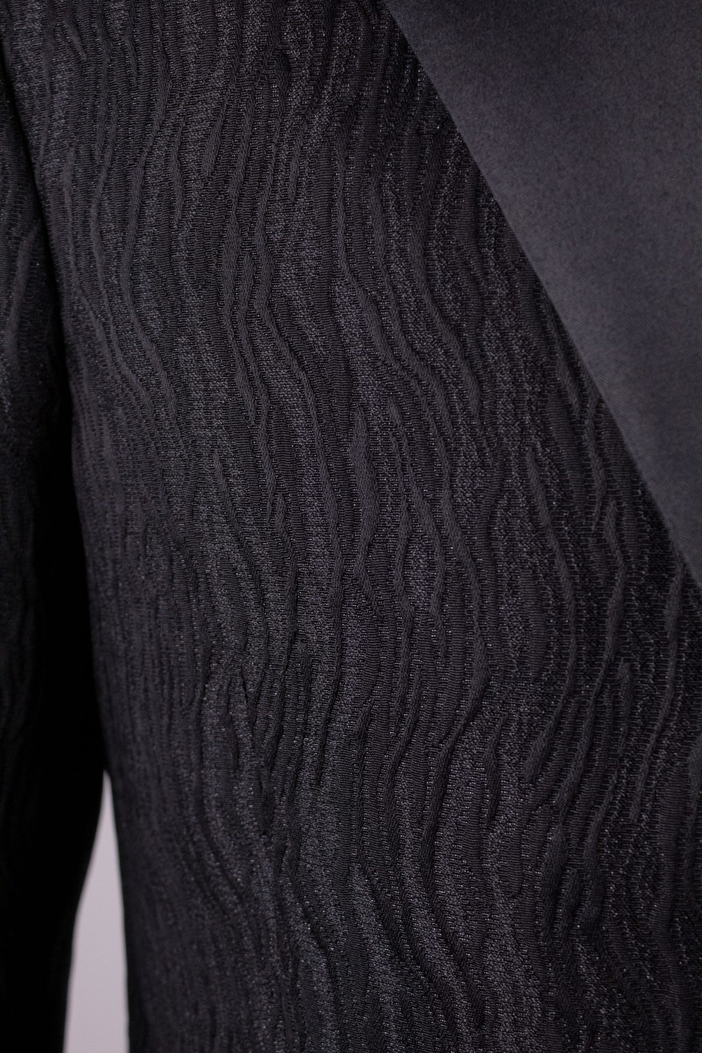 Costum nunta brocard elegant negru Cfg046