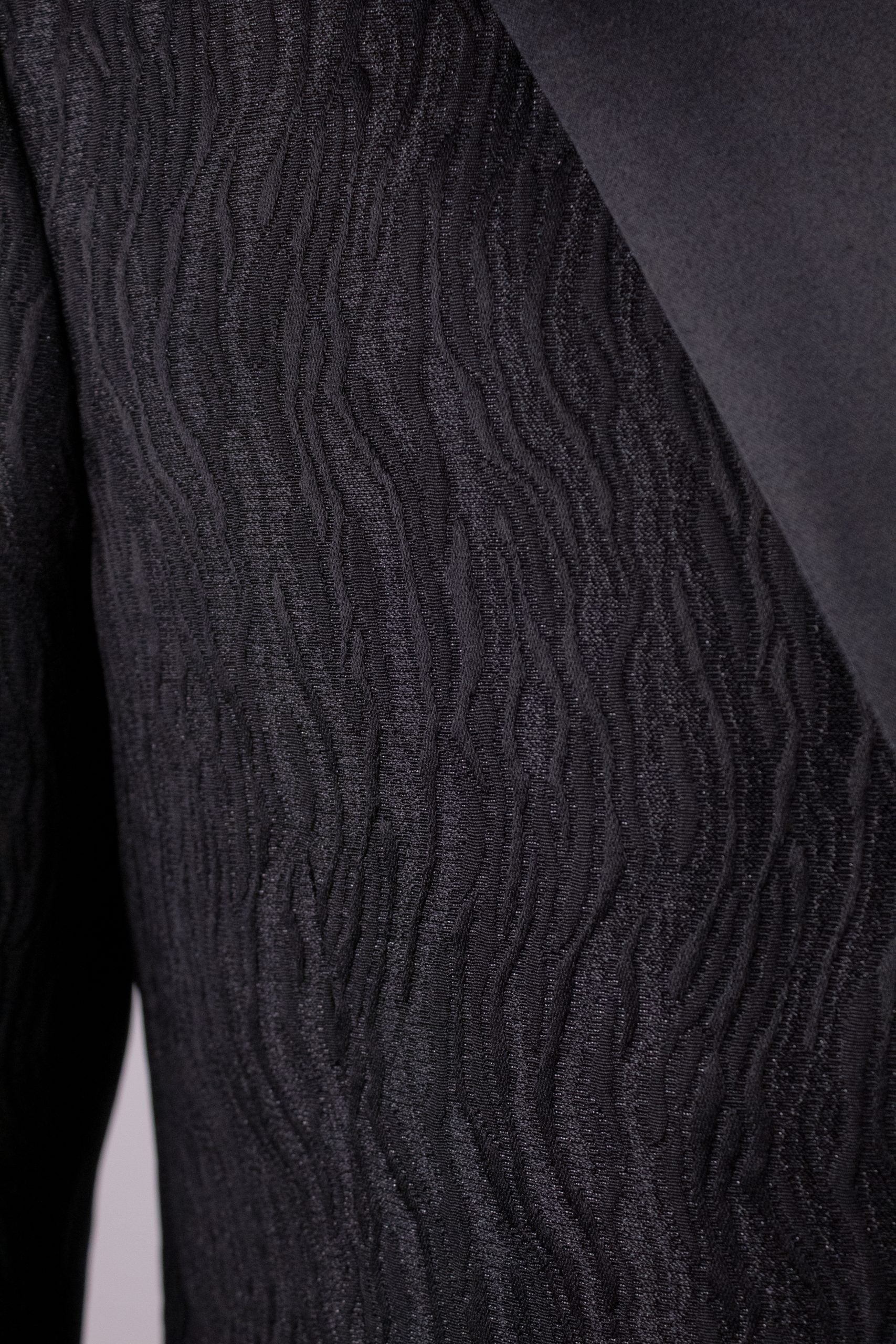 Costum nunta brocard elegant negru Cfg046