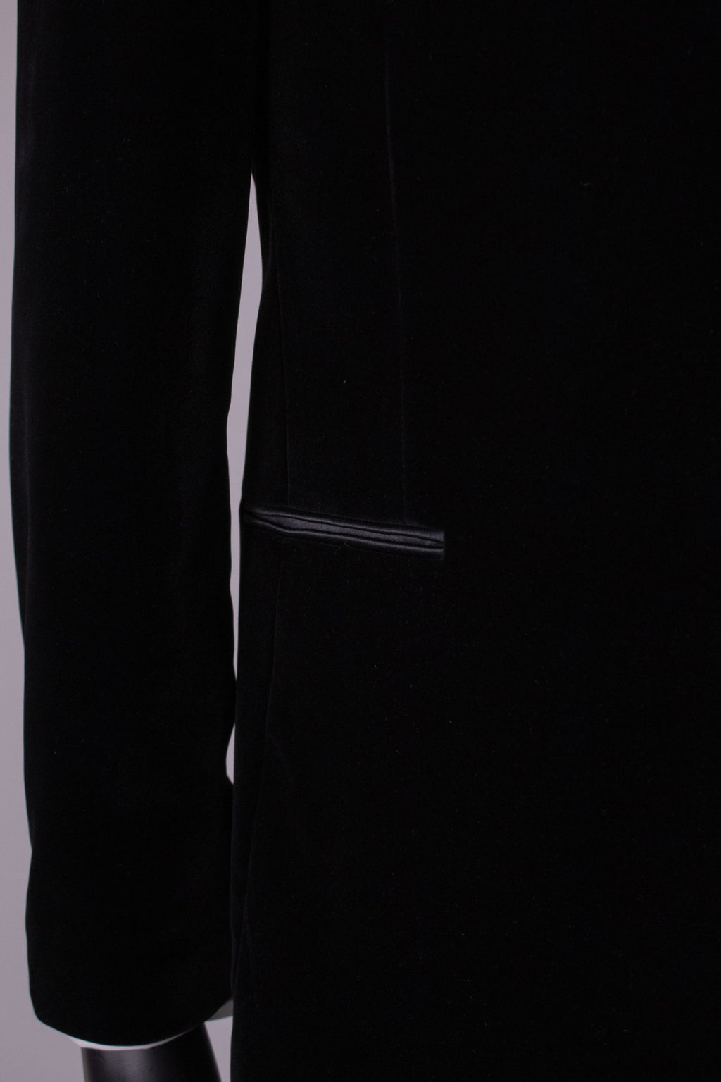 Costum ceremonie catifea negru Cfg045