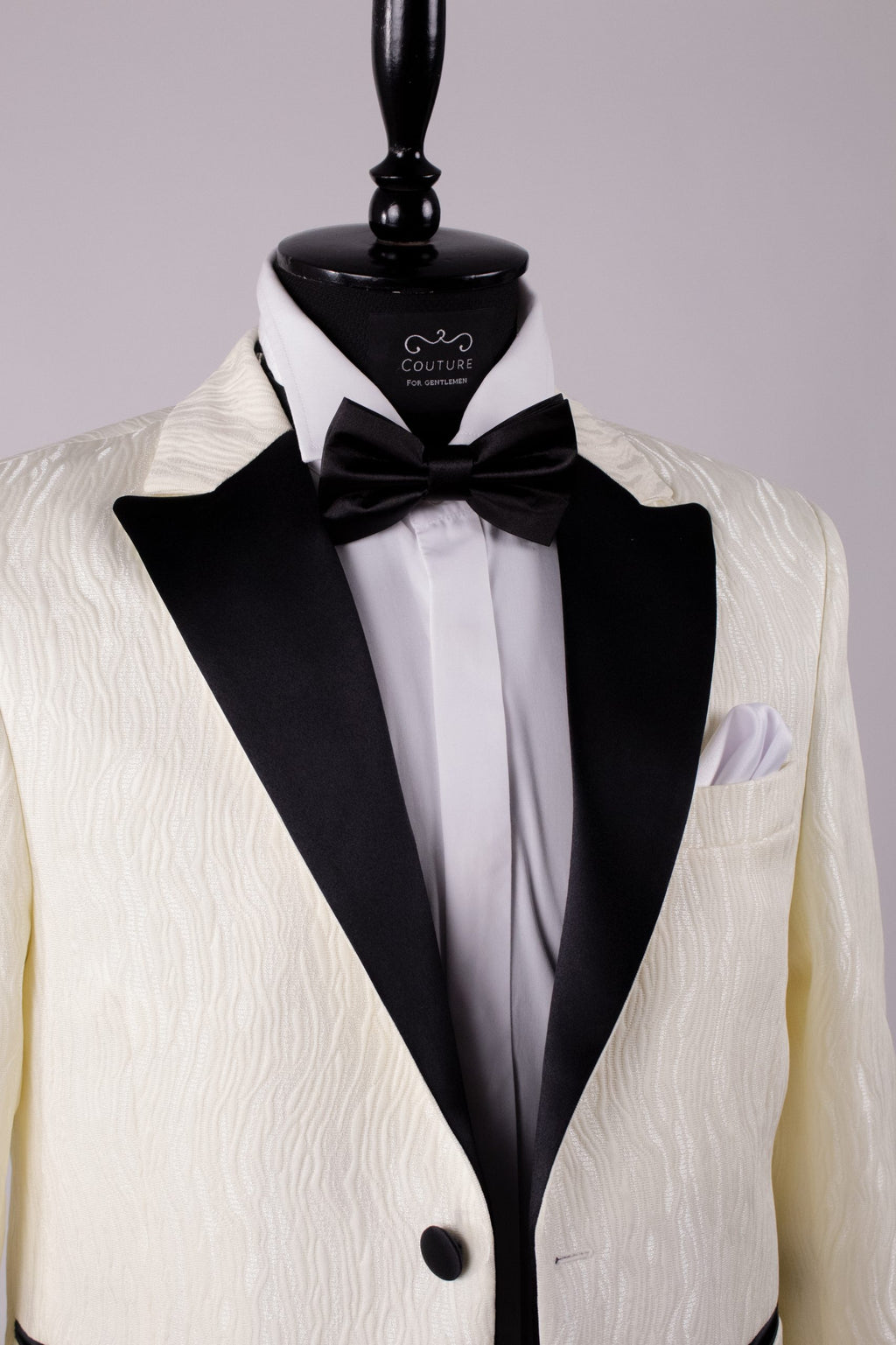 Costum nunta brocard elegant ivory Cfg047