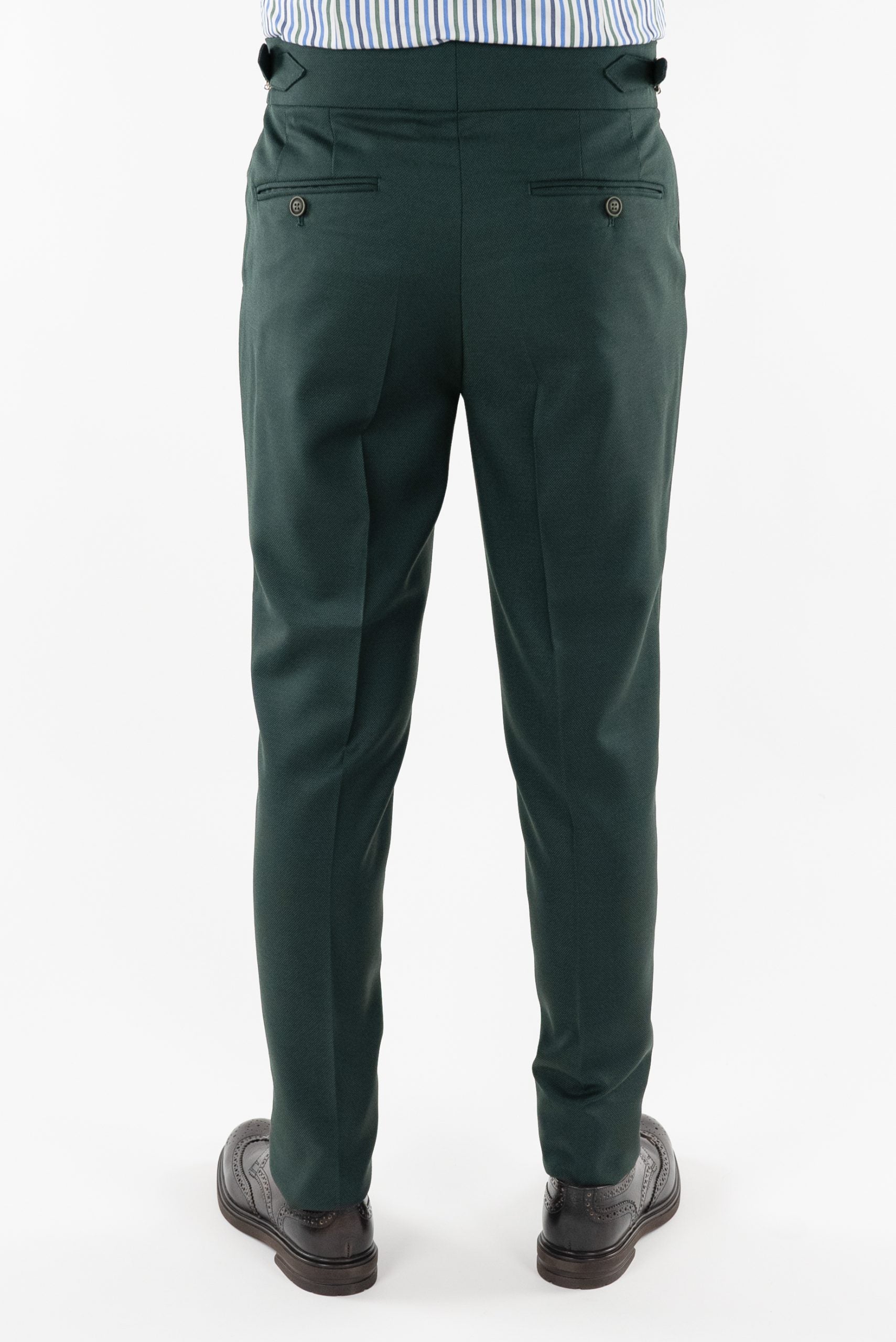 (product) Pantaloni Gurkha Barbati Verde Tailored Fit CFGP004