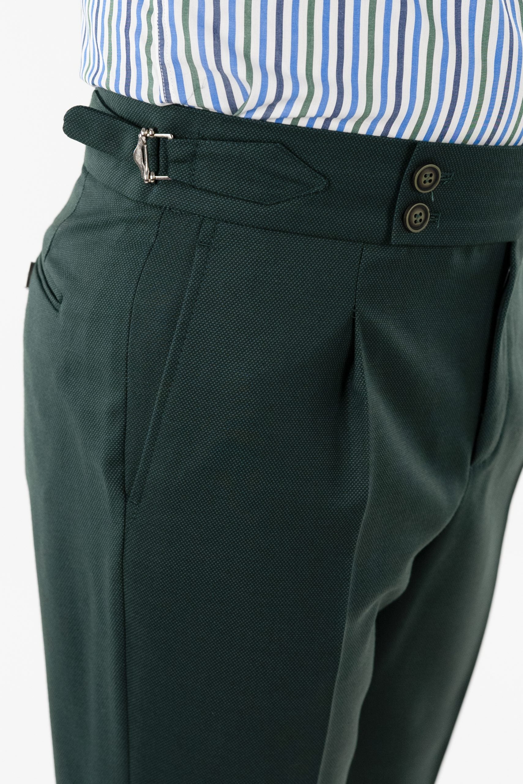 (product) Pantaloni Gurkha Barbati Verde Tailored Fit CFGP004