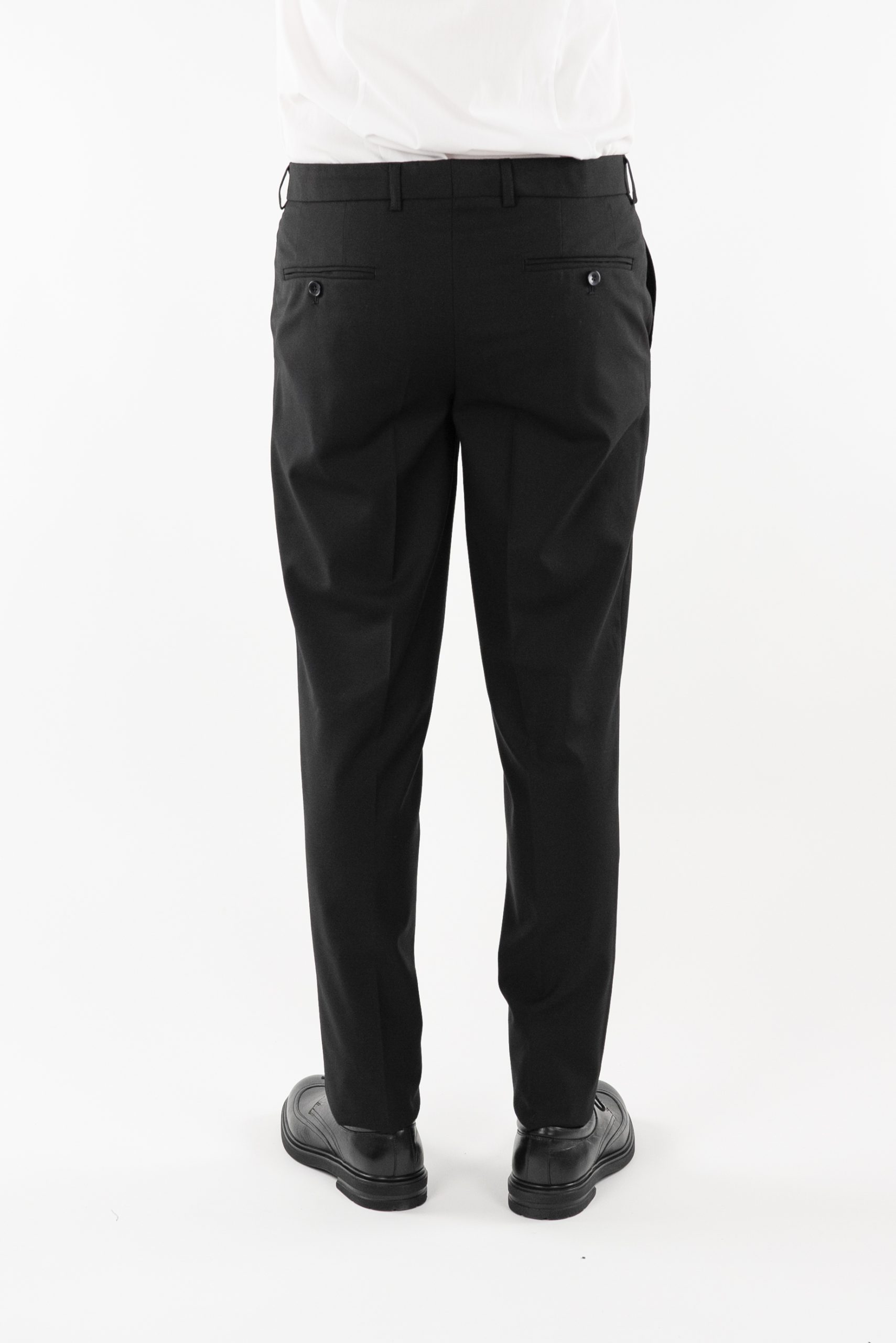(product) Pantaloni eleganti barbati, Negru, Tailored Fit CFGP006