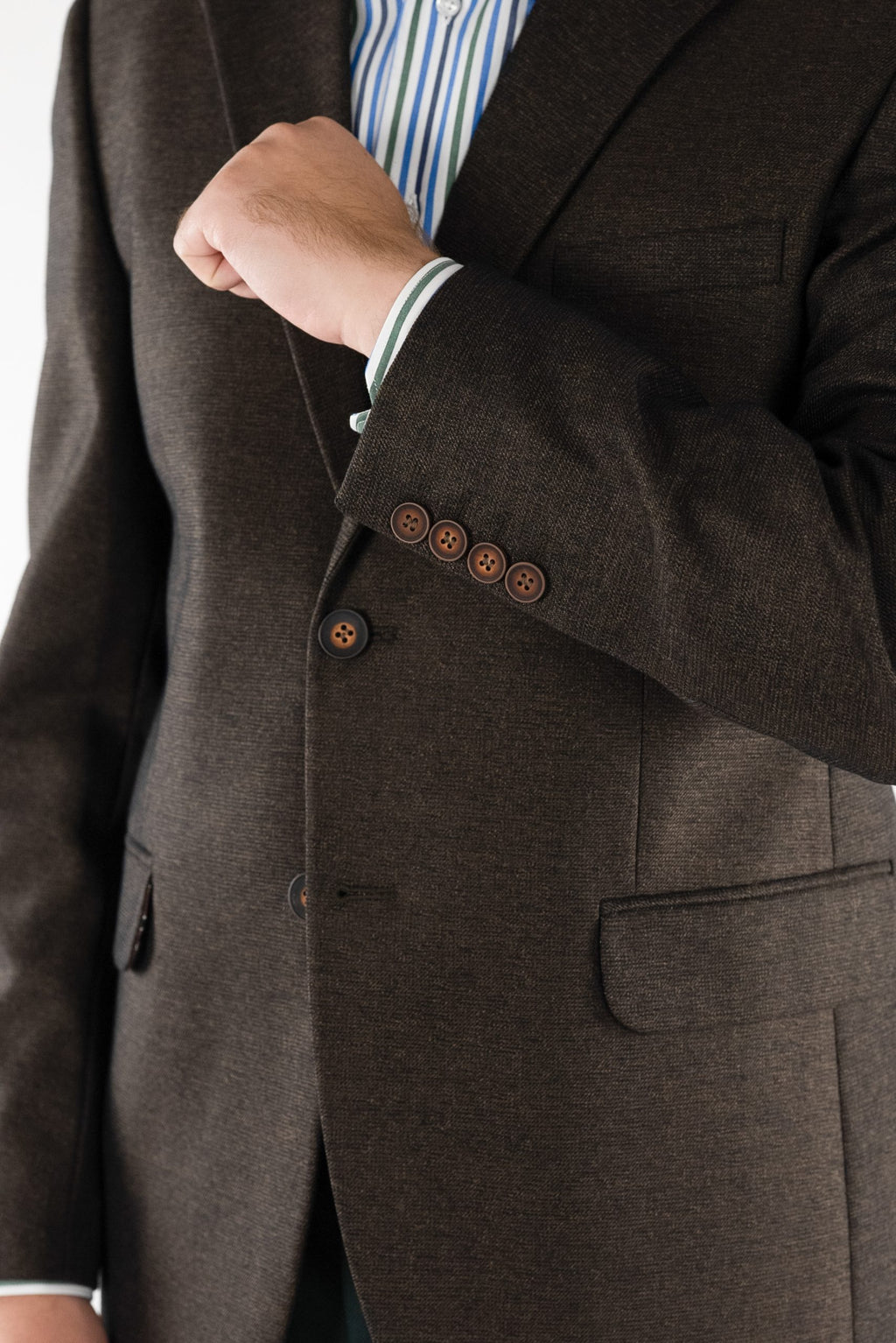 (product) Sacou Barbati Maro Inchis Tailored Fit CFGS013