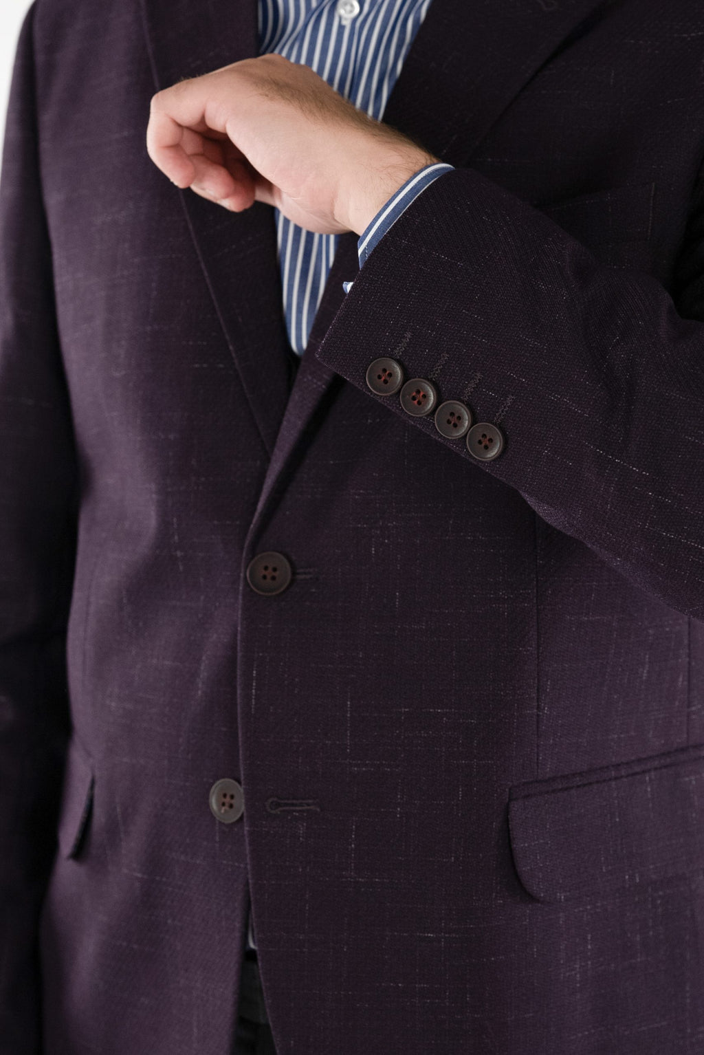 (product) Sacou Barbati Bordo cu Texturi Fine Tailored Fit CFGS017