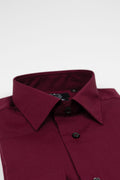 (product) Camasa barbati bumbac uni burgundy slim fit Cms01bg