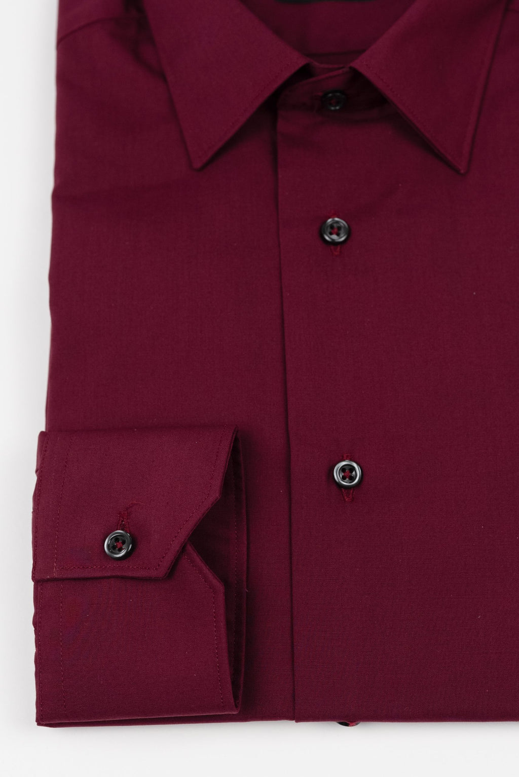 (product) Camasa barbati bumbac uni burgundy slim fit Cms01bg