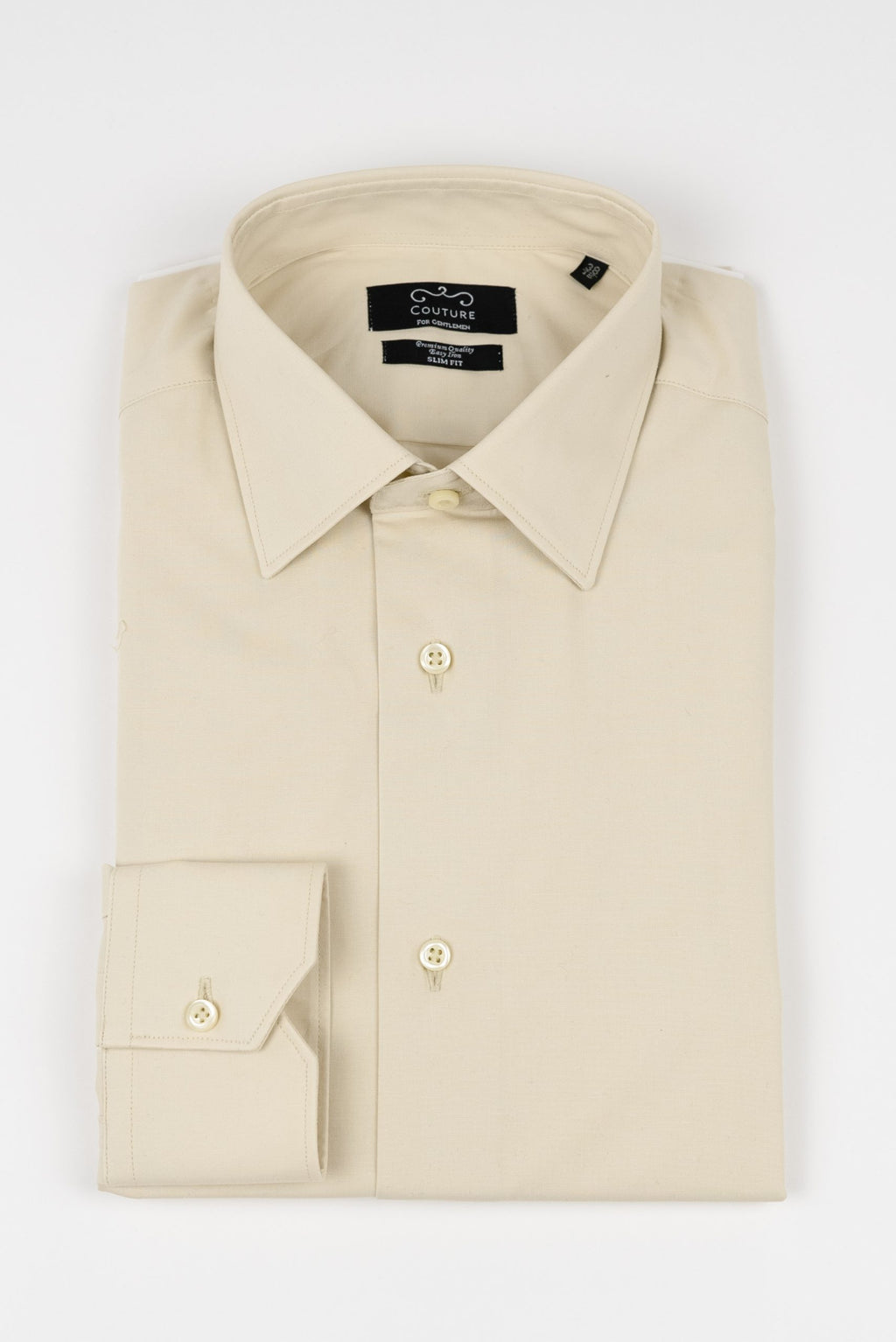 (product) Camasa barbati bumbac uni bej slim fit Cms01bj