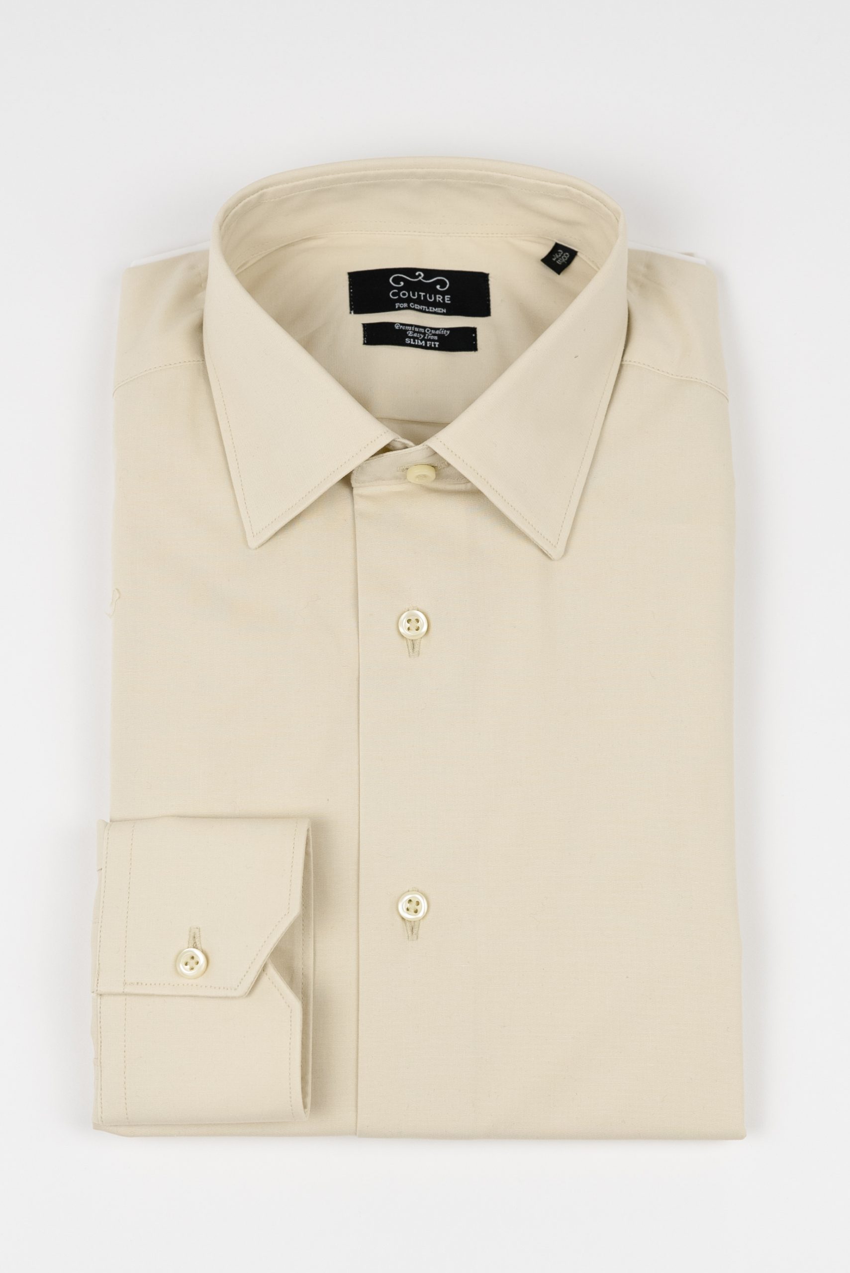 (product) Camasa barbati bumbac uni bej slim fit Cms01bj