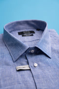 Camasa blue texturat