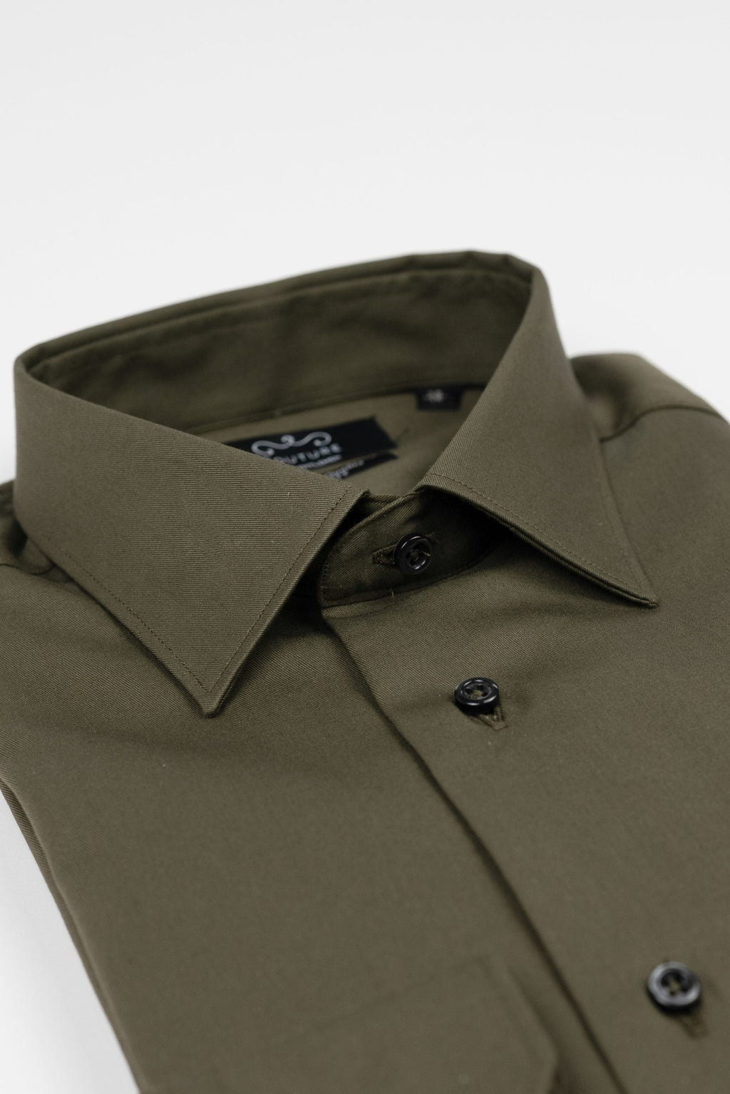 (product) Camasa barbati bumbac uni verde padurar slim fit Cms01vp