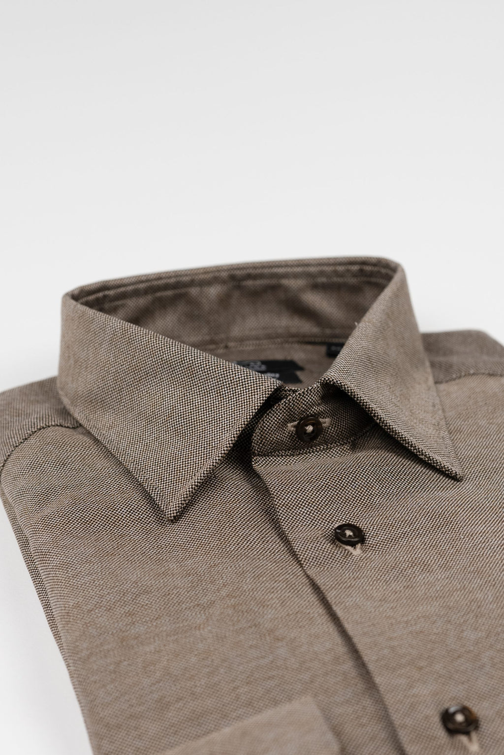 (product) Camasa barbati bumbac Oxford maro deschis slim fit Cms02md