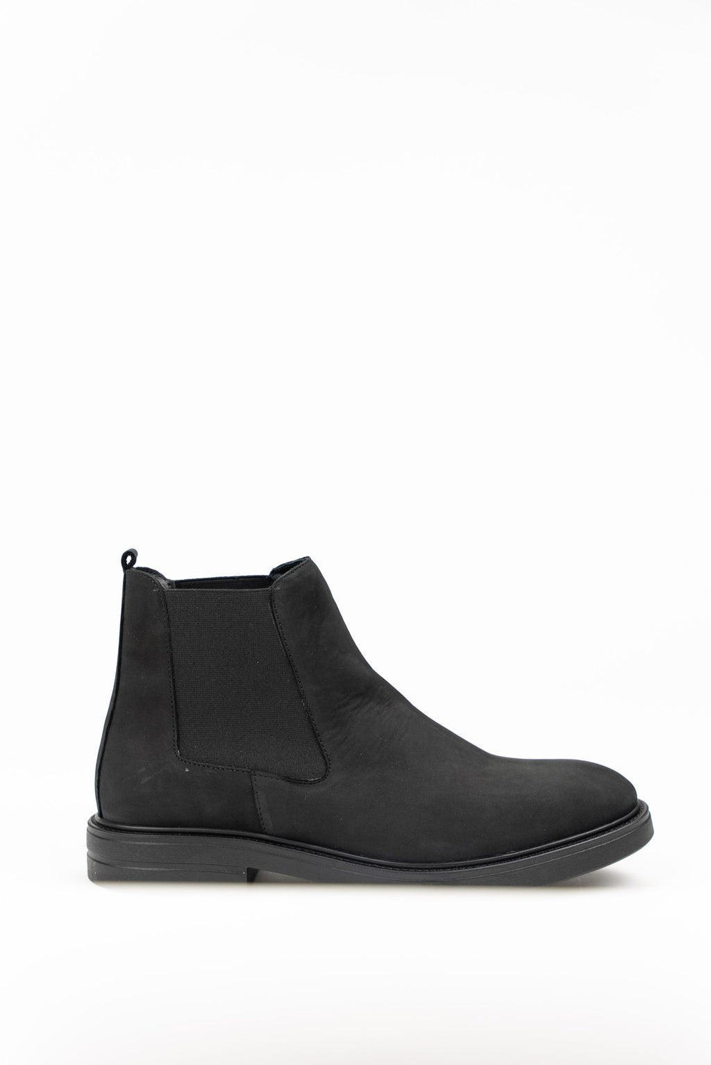 (product) Ghete Bărbați Model Chelsea Negru Nabuc Cfgg501nn