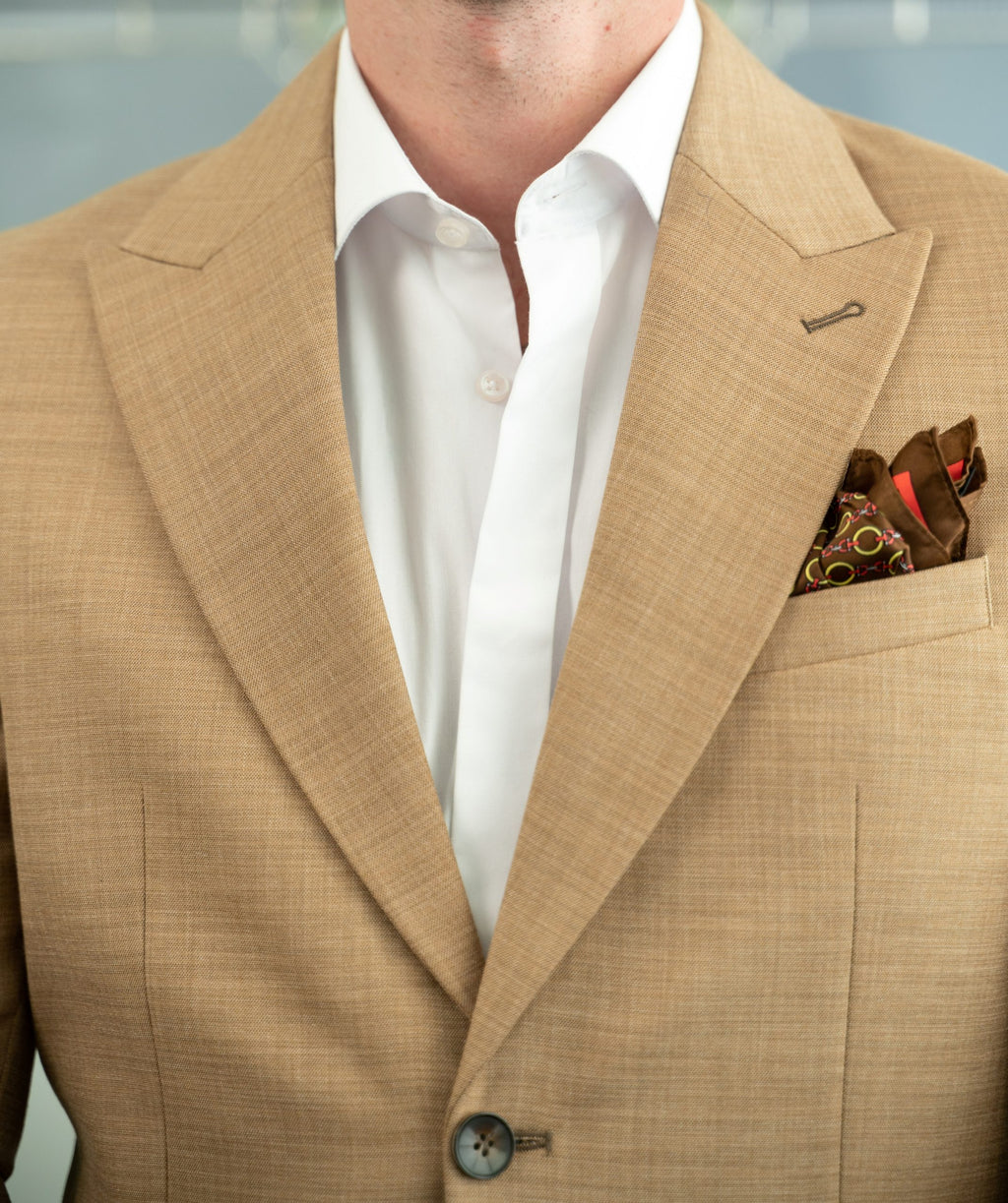 (product) Costum Barbati Bej Cappuccino Tailored Fit Cfg312