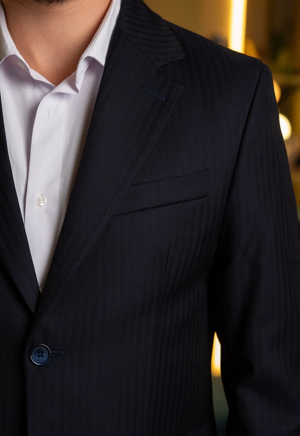 Costum barbati bleumarin premium 100% lana Vitale Barberis Canonico