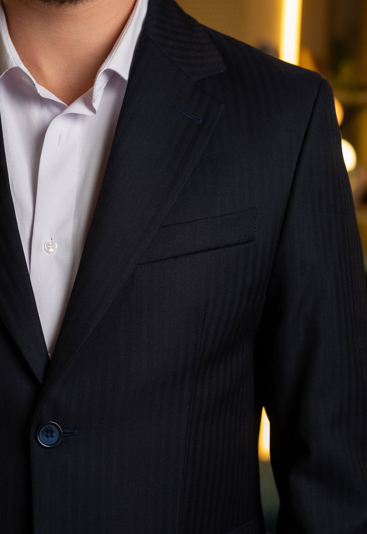 Costum barbati bleumarin premium 100% lana Vitale Barberis Canonico