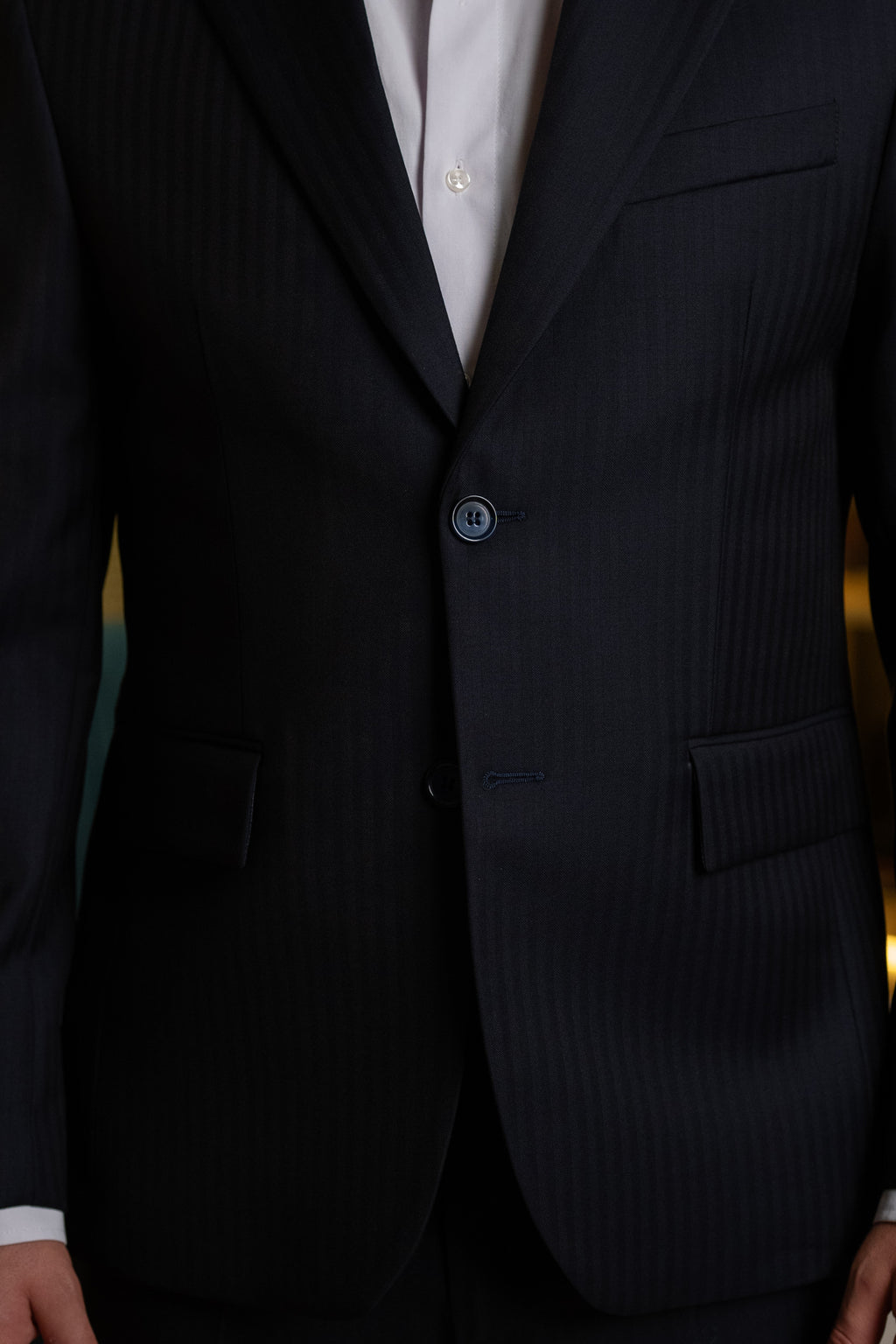 Costum barbati bleumarin premium 100% lana Vitale Barberis Canonico