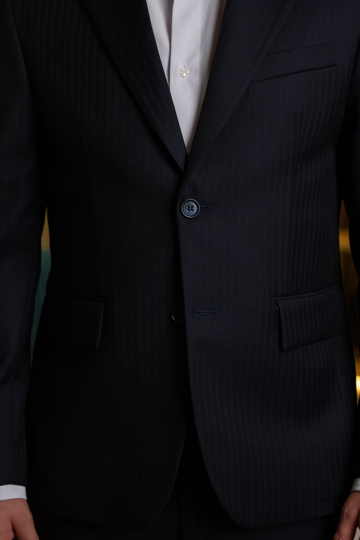 Costum barbati bleumarin premium 100% lana Vitale Barberis Canonico